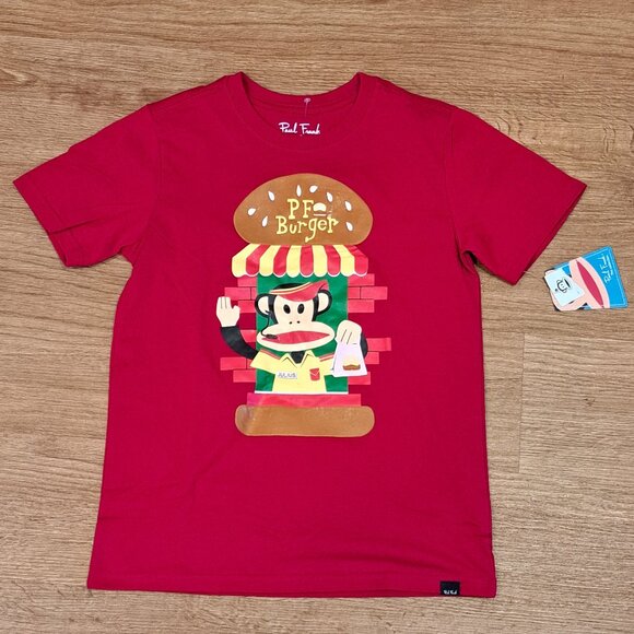 Paul Frank The Collection PF Burger Children's Unisex Tee Shirt NWT Size Large - Picture 1 of 9